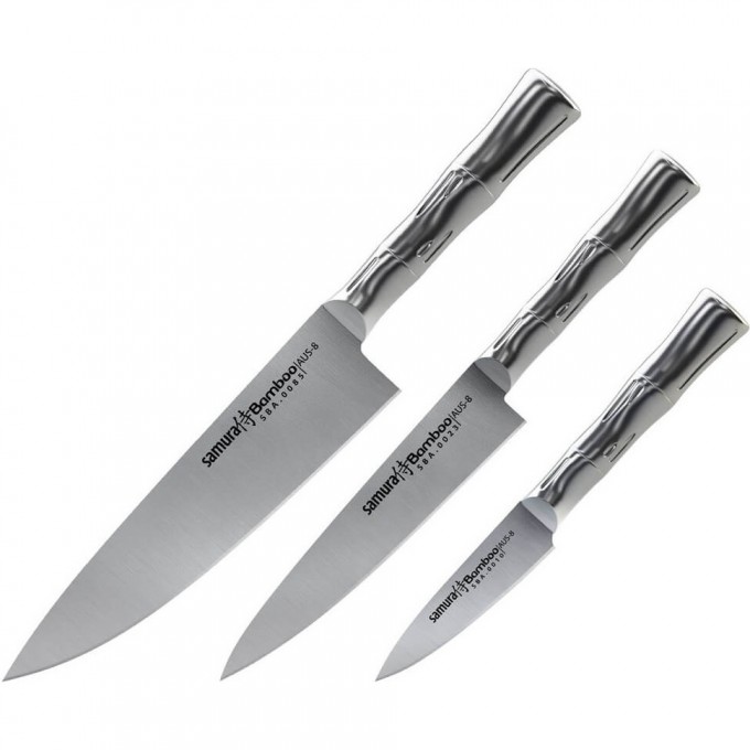 Набор из 3-х ножей SAMURA BAMBOO SBA-0220 SBA-0220/A Набор из 3-х ножей SAMURA BAMBOO SBA-0220 SBA-0220/A
