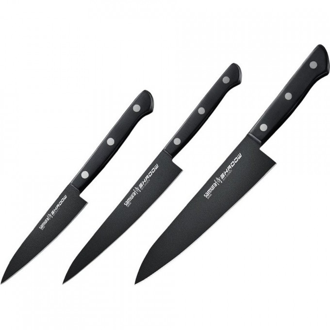 Набор из 3-х ножей SAMURA SHADOW SH-0220/A SH-0220/K Набор из 3-х ножей SAMURA SHADOW SH-0220/A SH-0220/K