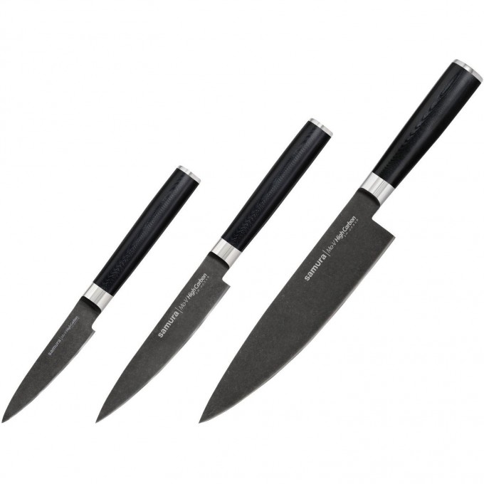Набор из 3 ножей SAMURA MO-V SM-0230B/K Набор из 3 ножей SAMURA MO-V SM-0230B/K