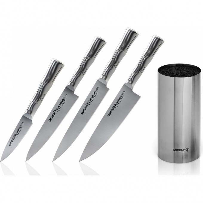 Набор из 4-х ножей и подставки SAMURA BAMBOO SBA-05 SBA-05/K Набор из 4-х ножей и подставки SAMURA BAMBOO SBA-05 SBA-05/K