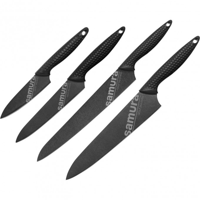 Набор из 4-x ножей SAMURA GOLF STONEWASH SG-0240B/K Набор из 4-x ножей SAMURA GOLF STONEWASH SG-0240B/K