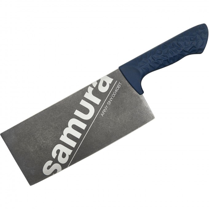Азиатский кухонный топорик SAMURA ARNY 209 мм, ТЭП бирюзовый SNY-0040BT/K SNY-0040BT-K Азиатский кухонный топорик SAMURA ARNY 209 мм, ТЭП бирюзовый SNY-0040BT/K SNY-0040BT-K