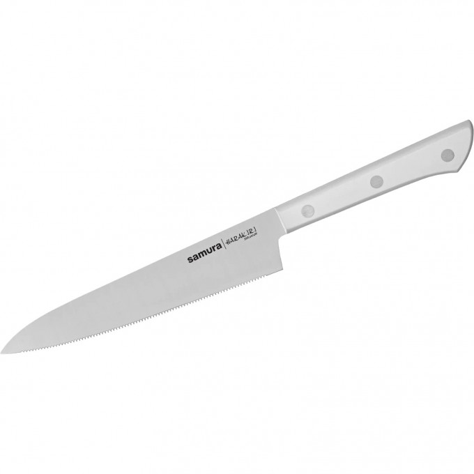 Нож кухонный SAMURA HARAKIRI универс. серрейтор 150 мм SHR-0024W/K Нож кухонный SAMURA HARAKIRI универс. серрейтор 150 мм SHR-0024W/K