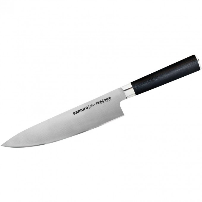Нож кухонный SAMURA Mo-V Шеф 200 мм, G-10 SM-0085/K Нож кухонный SAMURA Mo-V Шеф 200 мм, G-10 SM-0085/K