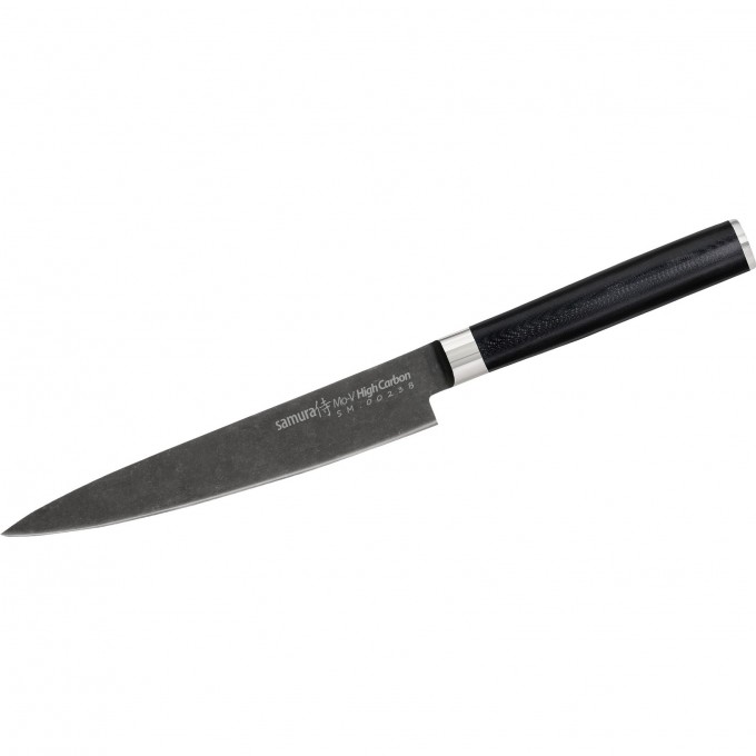 Нож кухонный SAMURA MO-V STONEWASH SM-0023B SM-0023B/K Нож кухонный SAMURA MO-V STONEWASH SM-0023B SM-0023B/K